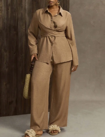 Compleu SHEIN CURVE, maro