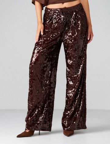 Pantaloni Missguided, maro