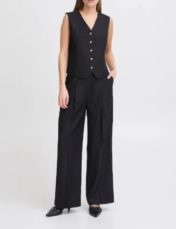 Pantaloni Ichi, negru