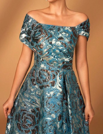 Rochie lunga SHEIN, albastru