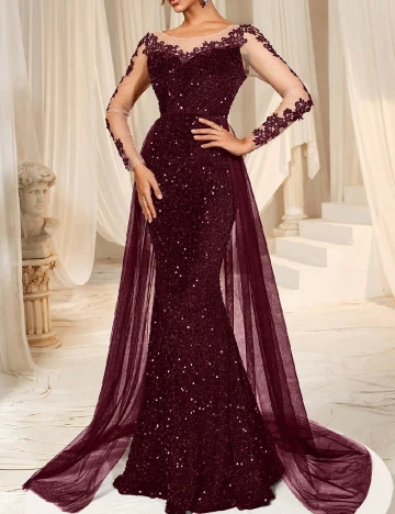 Rochie lunga Faeriesty, visiniu