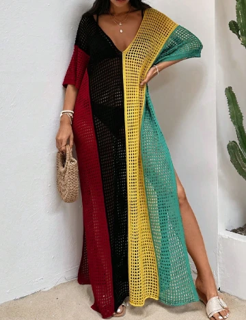 Rochie de plaja SHEIN, mix culori