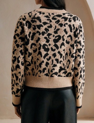 Cardigan Anewsta, animal print