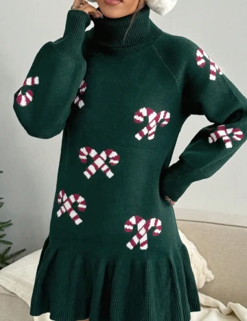 Rochie scurta SHEIN, verde