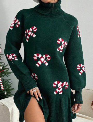 Rochie scurta SHEIN, verde