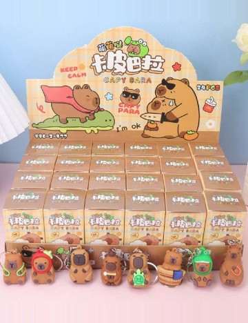 
						Set brelocuri Capybara, 24 bucati SHEIN, mix culori