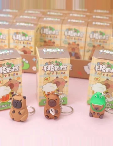 Set brelocuri Capybara, 24 bucati SHEIN, mix culori