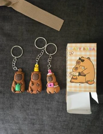 Set brelocuri Capybara, 24 bucati SHEIN, mix culori