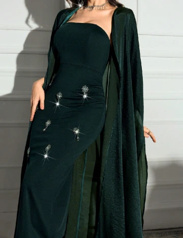 Set Rochie si Cardigan SHEIN, verde