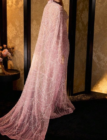 Rochie lunga MOTF, roz