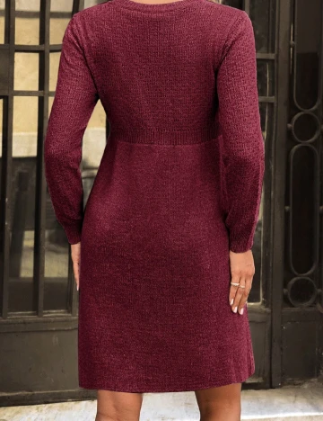 Rochie scurta SHEIN Maternity, visiniu