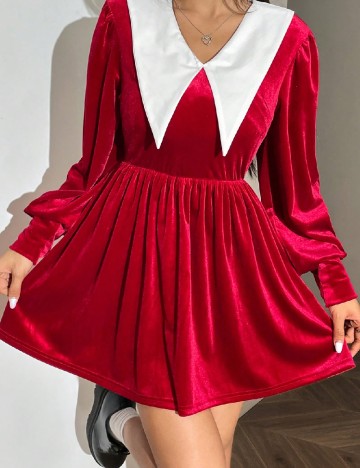 Rochie scurta SHEIN, rosu