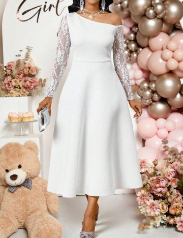 Rochie lunga SHEIN, alb