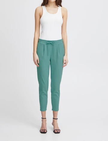 Pantaloni Ichi, turcoaz