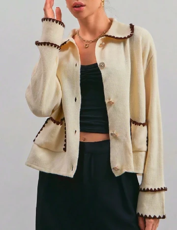 Cardigan SHEIN, crem