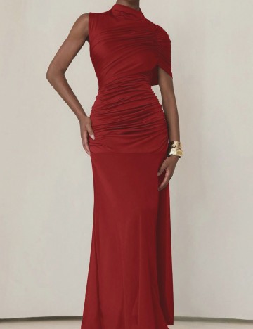 Rochie lunga Aveloria, rosu