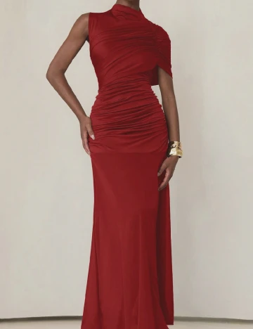 Rochie lunga Aveloria, rosu