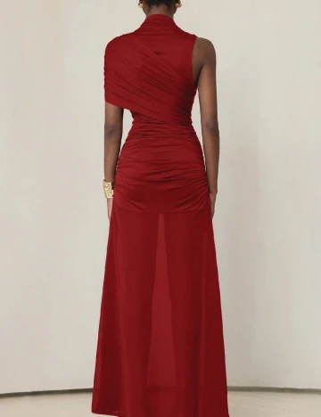 Rochie lunga Aveloria, rosu