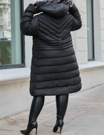 Geaca SHEIN CURVE, negru