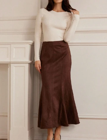 Fusta SHEIN, maro
