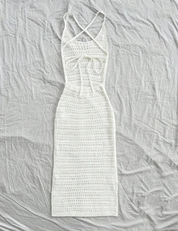 Rochie de plaja SHEIN, ecru