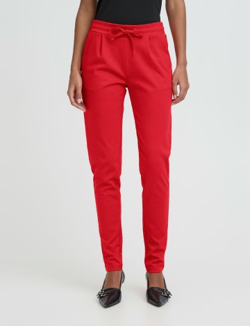 
						Pantaloni Ichi, rosu