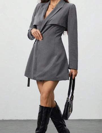 Rochie scurta SHEIN, gri