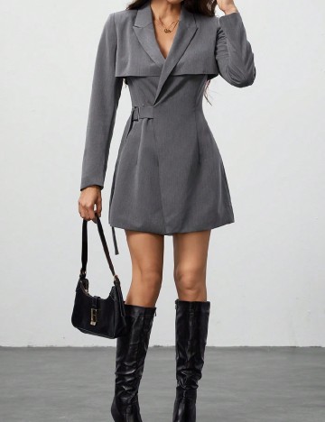 Rochie scurta SHEIN, gri