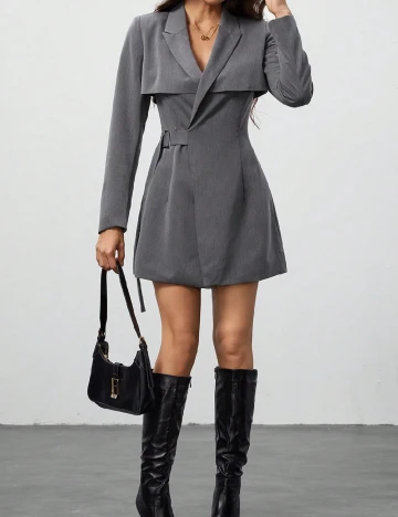 Rochie scurta SHEIN, gri