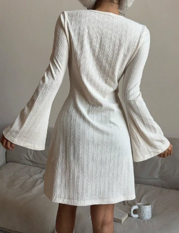 Rochie scurta SHEIN, ecru