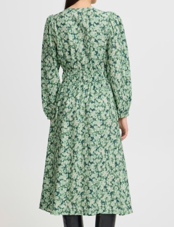 Rochie medie Ichi, verde