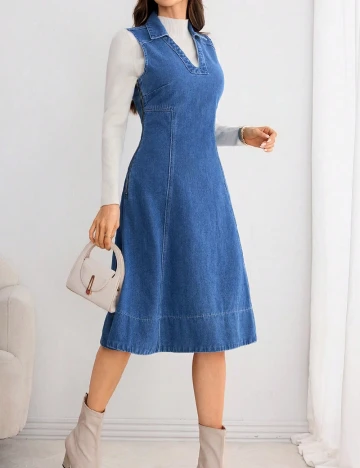 Rochie medie SHEIN, albastru