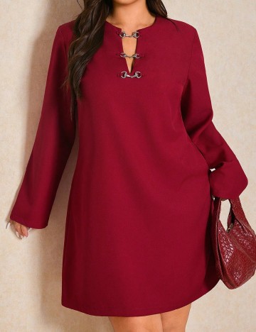 
						Rochie scurta SHEIN CURVE, rosu