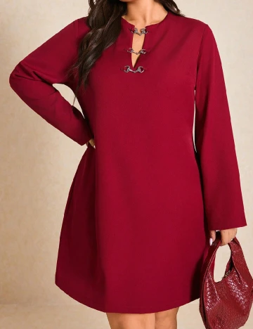 Rochie scurta SHEIN CURVE, rosu