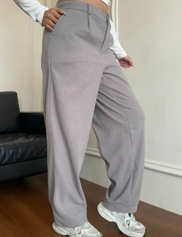 Pantaloni SHEIN CURVE, gri