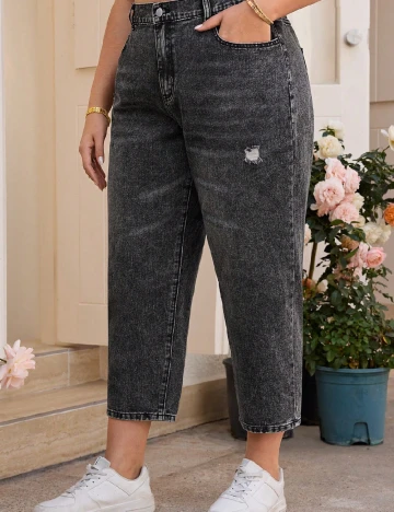 Blugi SHEIN CURVE, gri