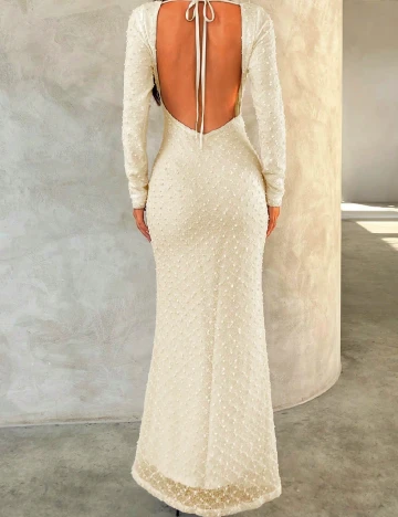 Rochie lunga SHEIN, ecru