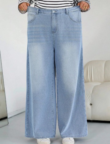 Blugi SHEIN CURVE, albastru