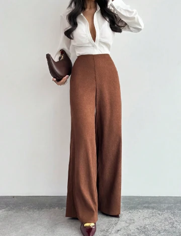 Pantaloni SHEIN, maro