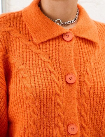 Cardigan SHEIN, portocaliu