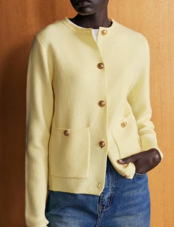 Cardigan SHEIN, galben