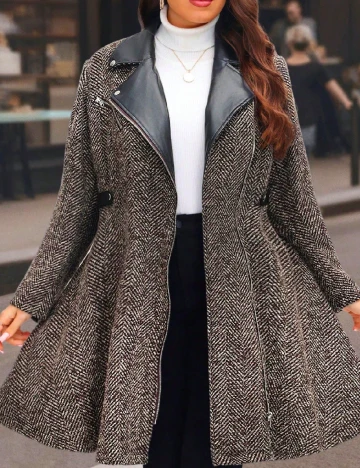 Palton SHEIN CURVE, mix culori