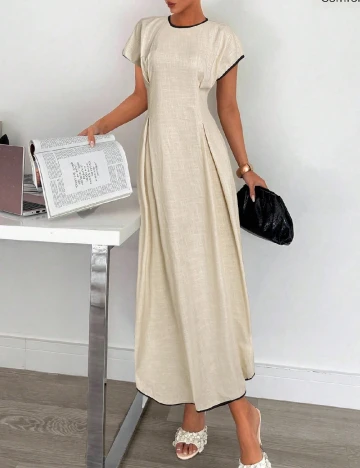 Rochie lunga SHEIN, crem