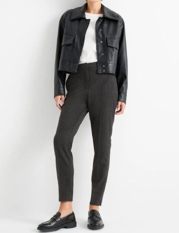 
						Pantaloni C&A, gri inchis