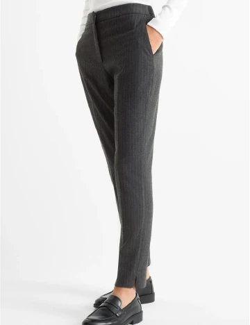 Pantaloni C&A, gri inchis