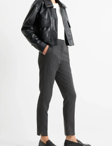 Pantaloni C&A, gri inchis