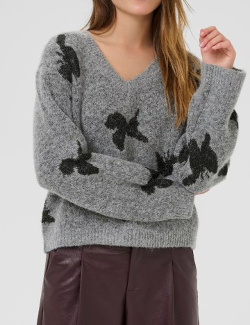 
						Pulover Culture, gri