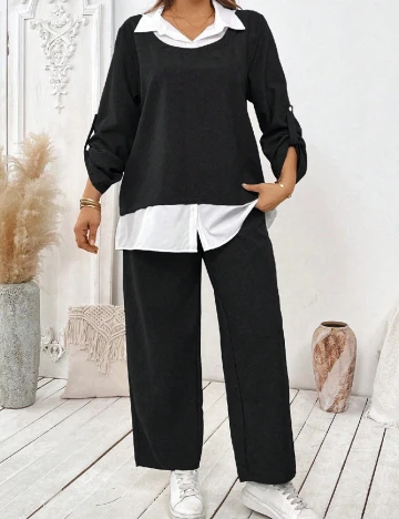 Compleu SHEIN CURVE, negru