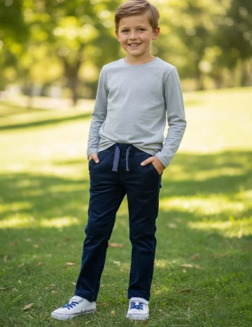 Pantaloni Zara, bleumarin