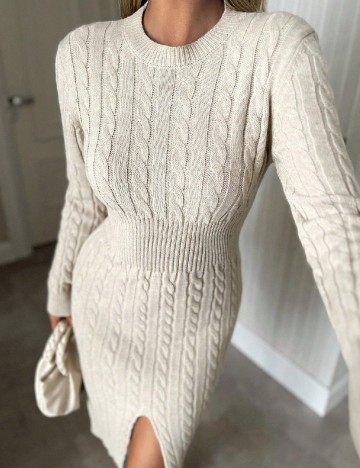 Rochie medie SHEIN, bej